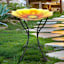 Sunflower Glass Birdbath, 18x23