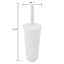 Bren White Plastic Toilet Bowl Brush, 14"