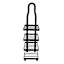 Keller Black 4 Tier Shower Soap Holder with Adhesive Sticker Hooks