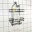 Keller Black Rectangle Shower Caddy