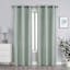 2-Pack Granville Green Magnetic Closure Blackout Curtain Panel Set, 63"
