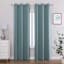 2-Pack Blue Magnetic Closure Blackout Curtain Panels, 95"