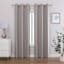 2-Pack Linen Magnetic Closure Blackout Curtain Panels, 84"