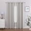 2-Pack Ivory Magnetic Closure Blackout Curtain Panels, 84"