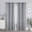 2-Pack Grey Magnetic Closure Blackout Curtain Panels, 63"