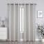 2-Pack Granville Ivory Magnetic Closure Blackout Curtain Panel Set, 84"