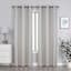 2-Pack Granville Ivory Magnetic Closure Blackout Curtain Panel Set, 63"