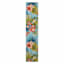 (E227) Santa Monica Aqua Floral Trellis Runner, 2x10
