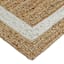 (B728) Kinsey Natural Border Area Rug, 9x12