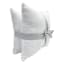 2-Pack White Textured Chenille Throw Pillows, 18"