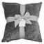 2-Pack Grey Textured Chenille Throw Pillows, 18"