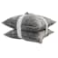 2-Pack Grey Textured Chenille Throw Pillows, 18"