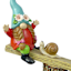 Gnomes on a Seesaw Outdoor Garden Statue, 8.7"