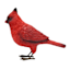 Red Cardinal Outdoor Garden Statue, 5.7"