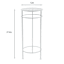 Harper White Plant Stand, Large