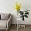 White Metal Plant Stand, 28"