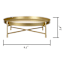 Gold Metal Plant Riser, 9"