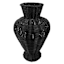 Black Rattan Vase, 11.75"