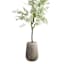 Fossil Bark Design Concrete Outdoor Planter, Medium
