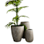 Fossil Bark Design Concrete Outdoor Planter, Medium