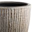 Bailey Fossil Bark Design Concrete Egg Shaped Planter, Large