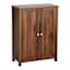 Savannah Wooden Cabinet, Walnut Finish