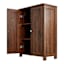 Savannah Wooden Cabinet, Walnut Finish