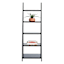 Juniper 5-Tier Wooden Shelf, Black