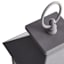 Grey LED X-Frame Lantern, 11"