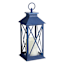 Navy Blue LED Lantern, 12"