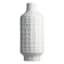 Crosby St. White Stoneware Embossed Vase, 14.4"