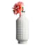 Crosby St. White Stoneware Embossed Vase, 14.4"