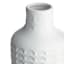 Crosby St. White Stoneware Embossed Vase, 14.4"