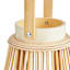 Natural LED Rattan Lantern, 7x9