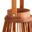 Brown LED Rattan Lantern, 7x9