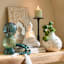 Found & Fable Green Optic Ball Stacked Vase, 10"