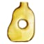 Crosby St. Yellow Center Hole Glass Vase, 11.5"