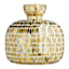 Gold Mosaic Vase, 8.5"