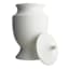Providence White Ceramic Ginger Jar, 17.7"