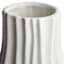 Tracey Boyd White Ribbed Ceramic Vase, 5"