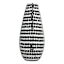 Found & Fable Black & Silver Mosaic Vase, 18.5"