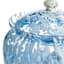 Providence Blue & White Frit Glass Ginger Jar, 12"