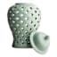 Providence Green Cutout Ceramic Jar, 12"