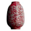 Providence Red Patterned Vase, 10"