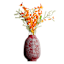Providence Red Patterned Vase, 10"