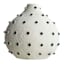 Found & Fable White & Black Vase, 7"