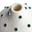 Found & Fable White & Black Vase, 7"