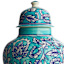 13In Ginger Blue Ceramic Vase