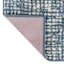 Grayson Blue Abstract Knitted Washable Accent Rug with Gel Latex Back, 24x36