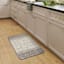 Ombre Grey Puffback Washable Kitchen Mat, 21x34